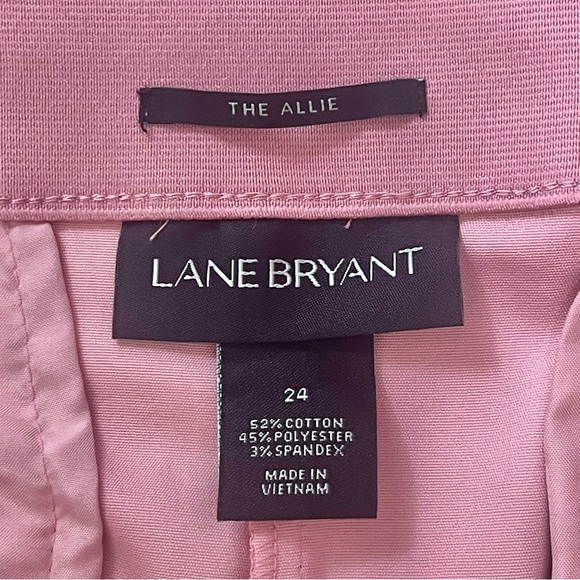 Lane Bryant The Allie Ruffle Hem Ankle Pants Barbiecore Spring Summer - Picture 10 of 11